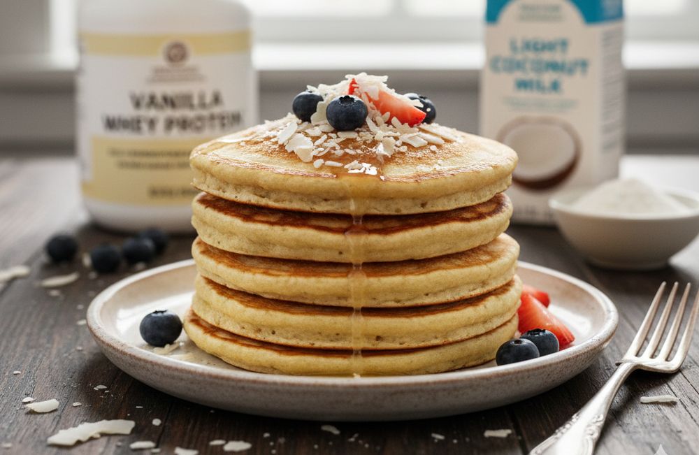 Pancakes coco low carb cetogene